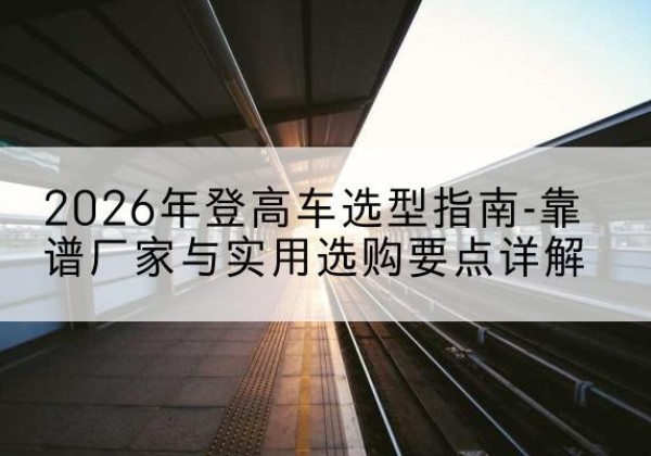 桥西登高车厂家推荐-2026年登高车选型指南-靠谱厂家与实用选购要点详解